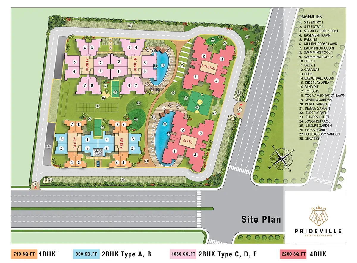 prideville site plan