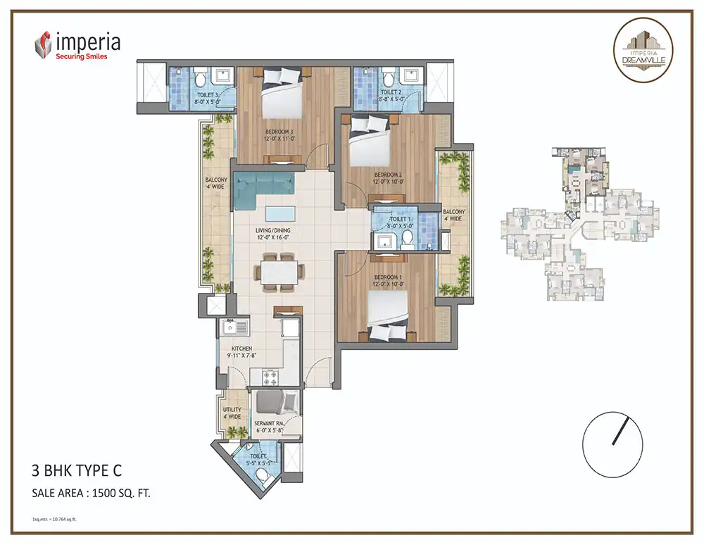 3 BHK Type C