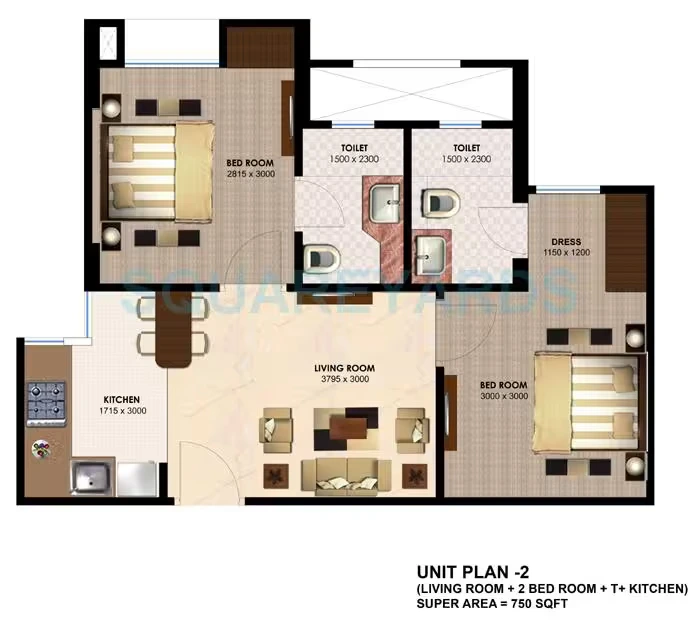 imperia h2o-residency apartment 2bhk