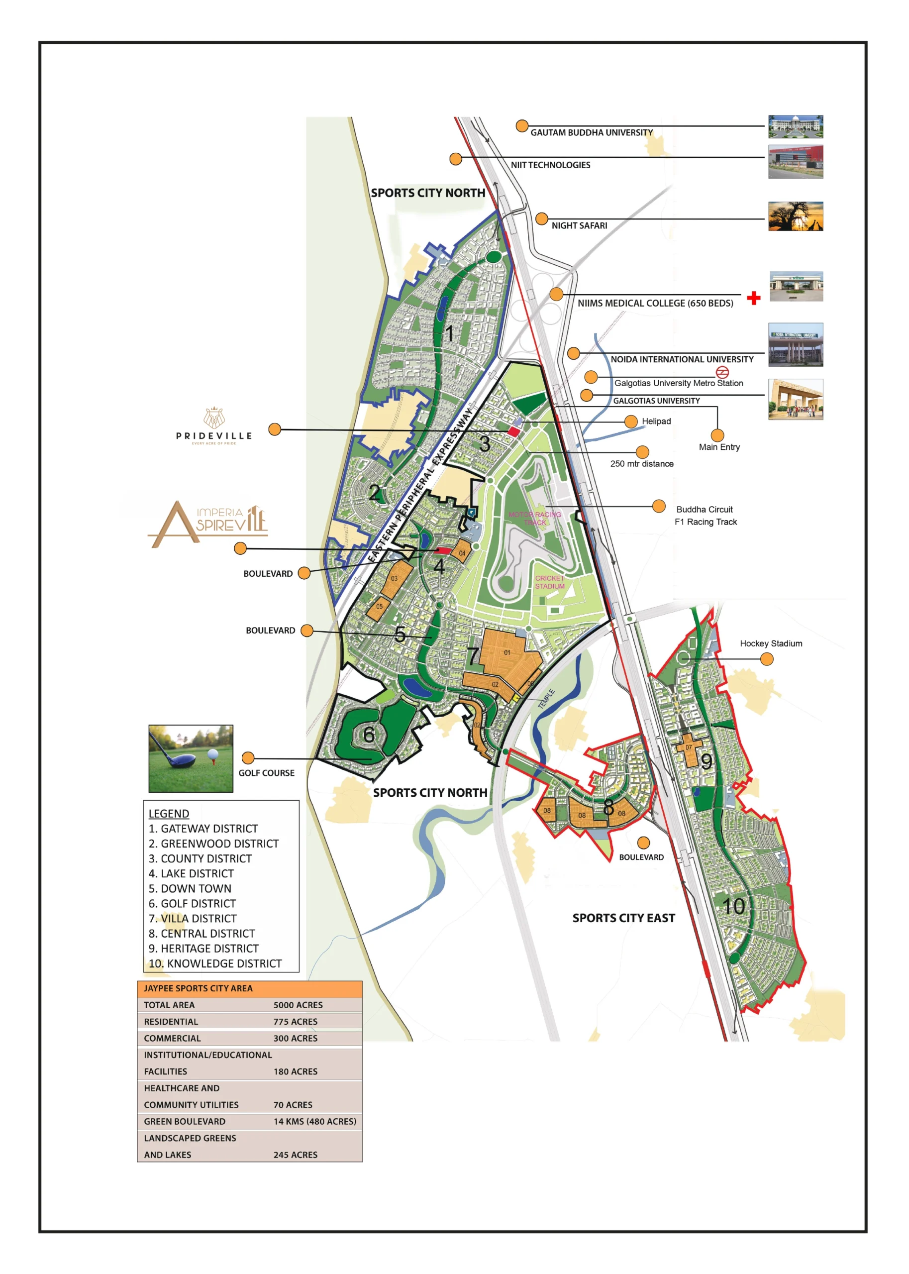 Imperia Aspireville Location Map