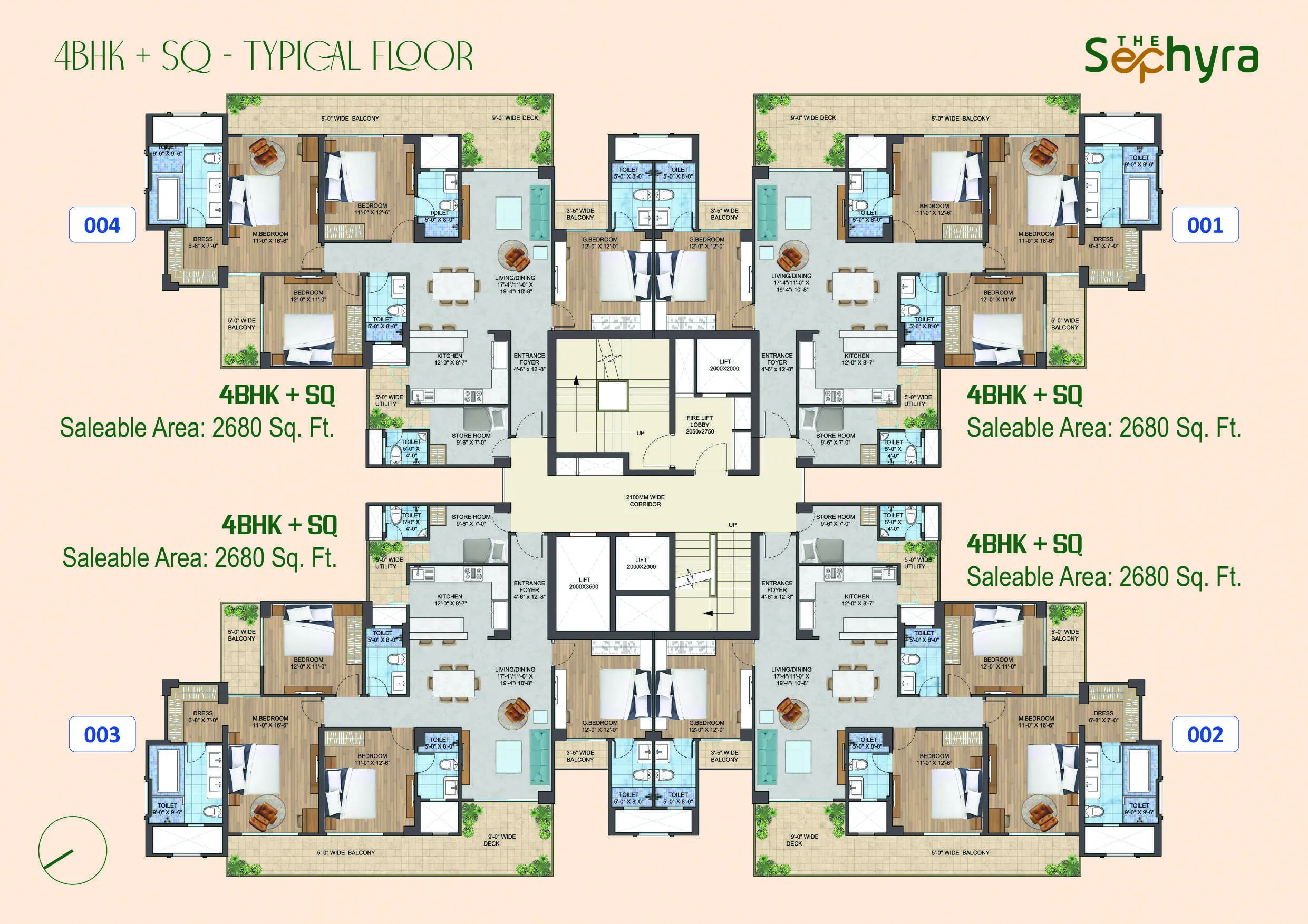 4BHK FLOOR PLAN FOR ONLINE