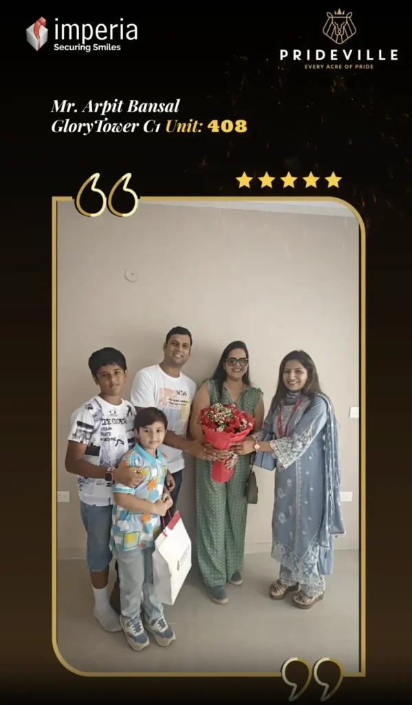 Arpit Bansal Prideville Testimonial